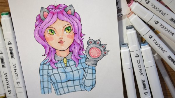 Рисунки маркерами