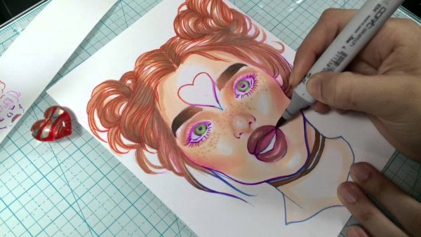 Уроки рисования фломастерами для детей