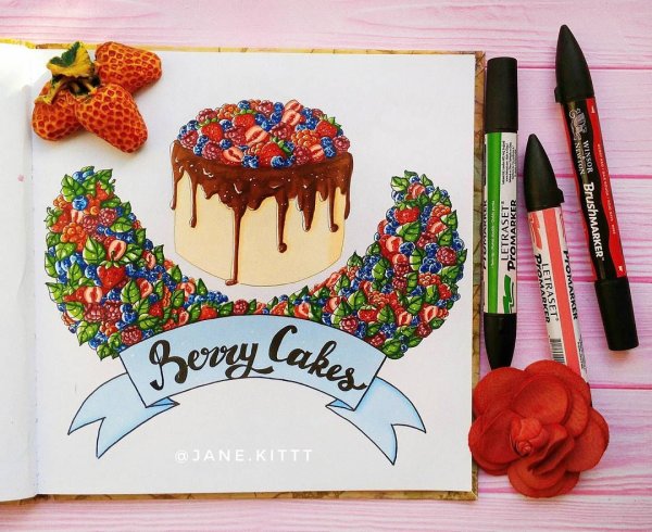 Тортик маркерами