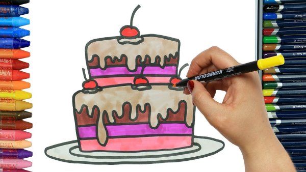 Торт скетчбук