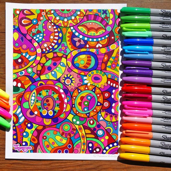 Уроки рисования фломастерами для детей