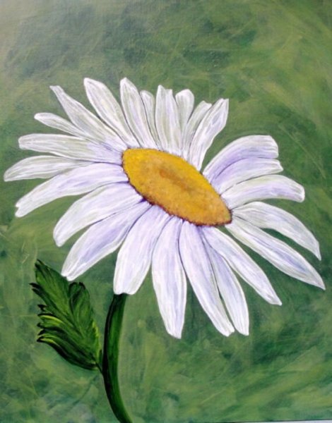 Васильки маркерами