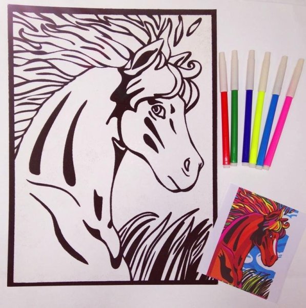 Портрет Фрида маркерами Copic