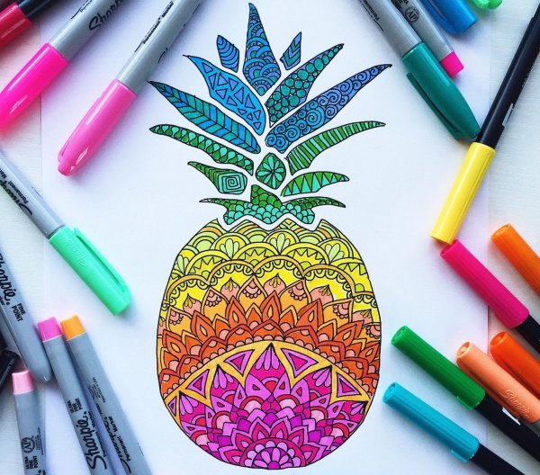 Рисование для детей маркерами котки