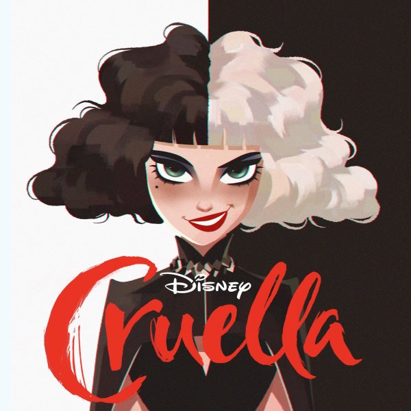 Раскраска Круэлла де Виль 2021