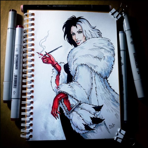 Круэлла де Виль арт