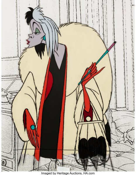 Раскраска Круэлла де Виль 2021