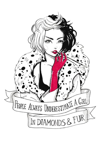 Круэлла де Виль Эмма Стоун арт