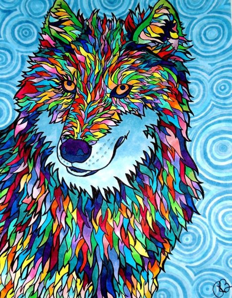 Иллюстрации Кэти Липскомб волки