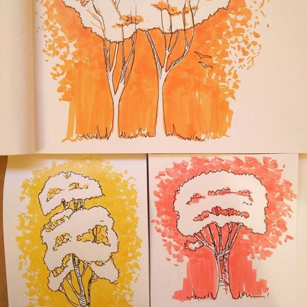 Идеи для осенних рисунков