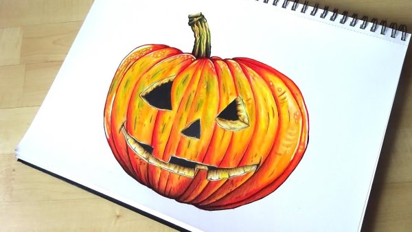 Тыковки фломастером