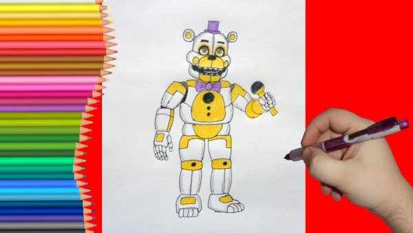 Рисунки ФНАФ фломастерами