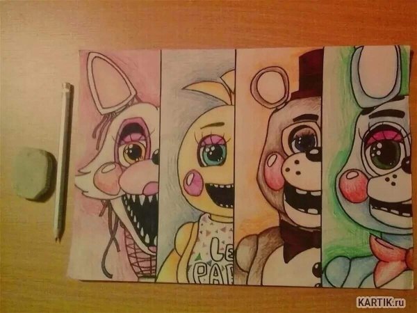 ФНАФ рисунки лёгкие