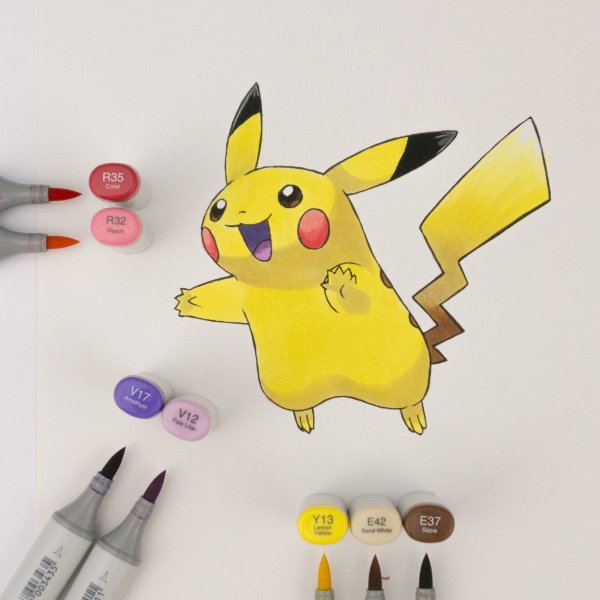 Пикачу скетч