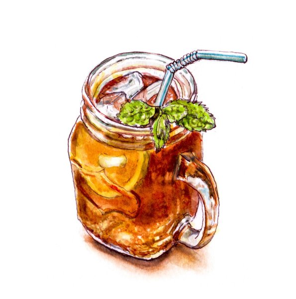 Напитки акварелью