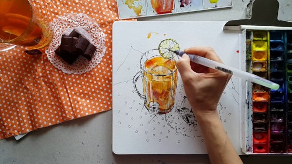 Скетчинг Кружка