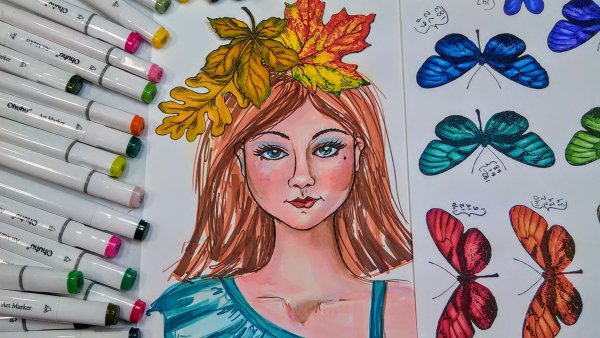 Рисунки маркерами