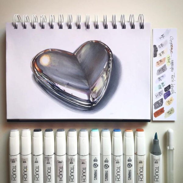 Скетчи маркерами