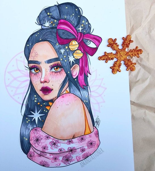 Рисунки для скетчбука девушки