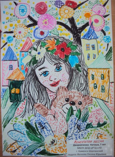 Рисуем весну маркерами