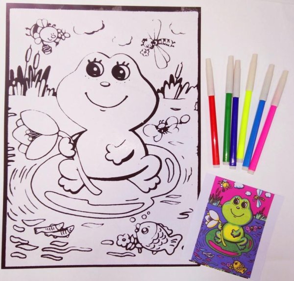 Фломастеры раскраска для детей