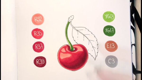 Маркер вишня