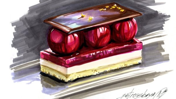 Маркер вишня