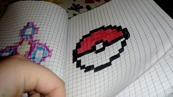 Рисования маркером по клеточкам