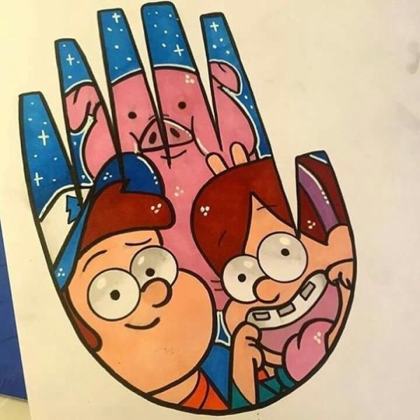 Рисунки маркерами Мейбл