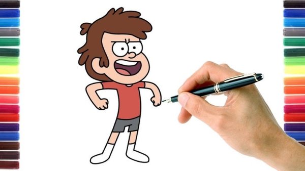 Рисунки для срисовки фломастерами Гравити Фолз