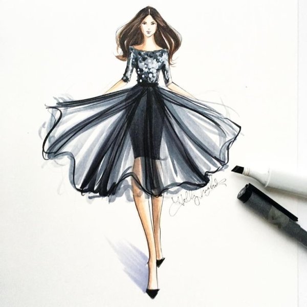 Скетчбук для фэшн иллюстрации