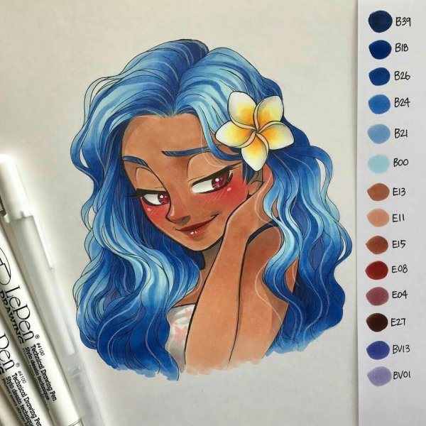 Рисунки маркерами Copic