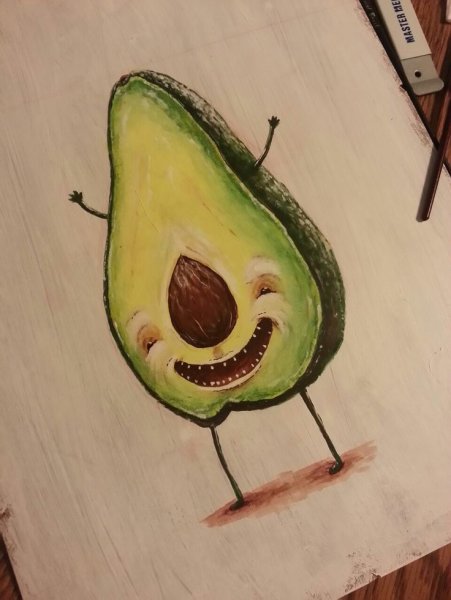 Авокадо рисунок