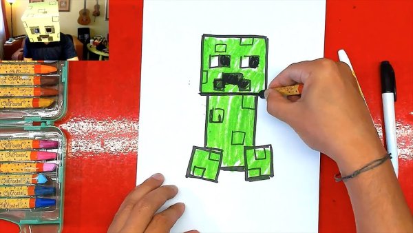 Рисунки маркерами майнкрафт