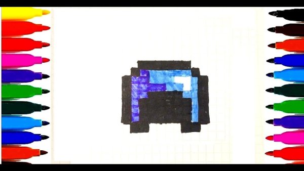 Шлема по клеточкам рисовать