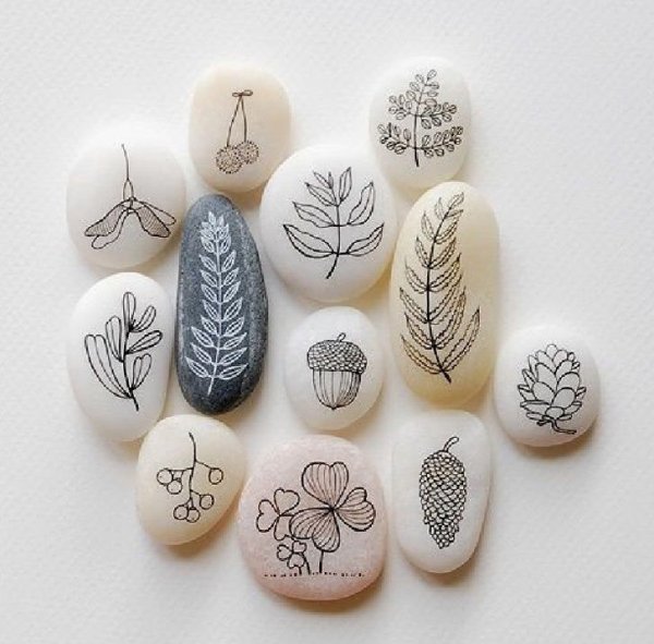 Роспись на Камне легкая