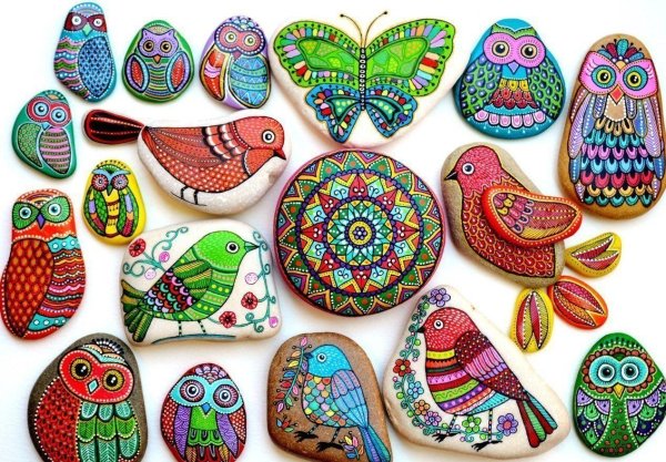 Изо. Рисование на камнях