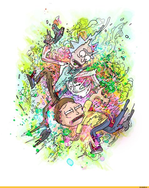 Рик арт карандашом