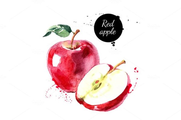 Яблоко рисунок фломастерами