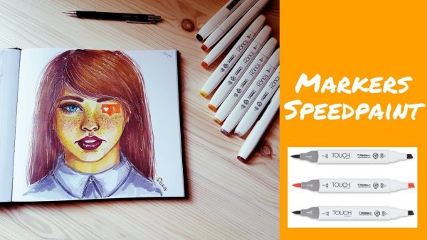 Рисунки фломастерами Touch Raven для начинающих