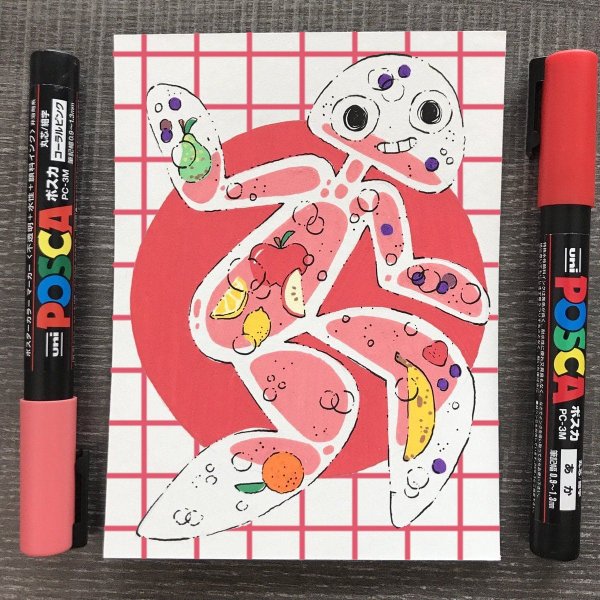 Рисунки маркерами