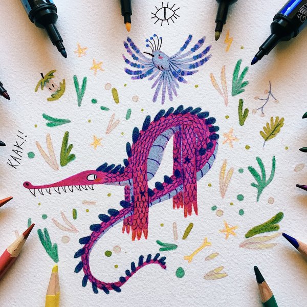 Рисование фломастерами и карандашами