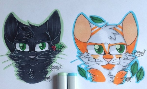 Коты Воители Остролистая и листопад хуманизация