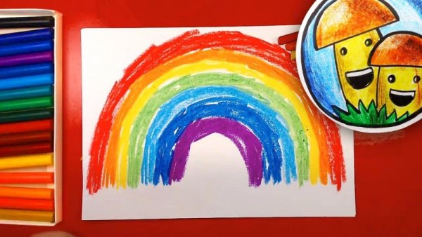 Радуга фломастерами