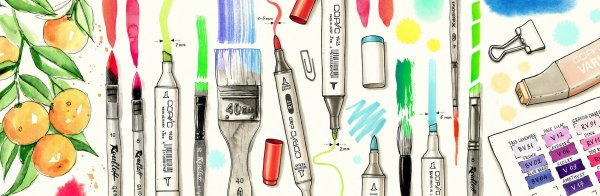 Рисунки маркерами