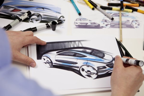 Машина фломастером