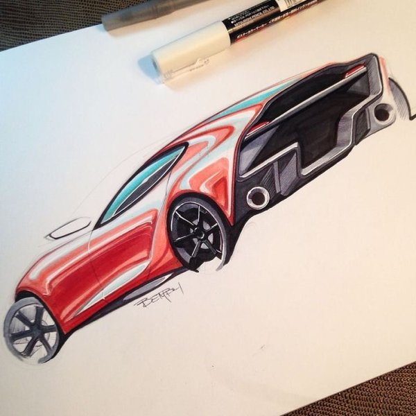 Новогодние скетчи маркерами