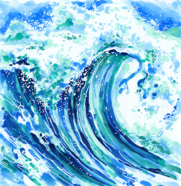 Море маркерами