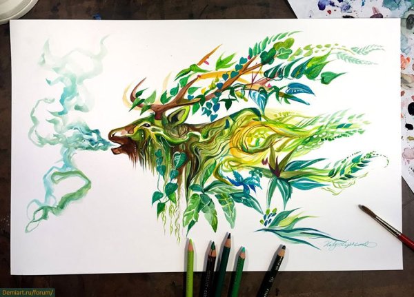 Необычное рисование красками