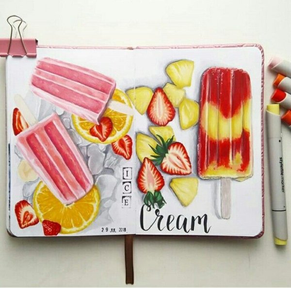 Леденец маркерами